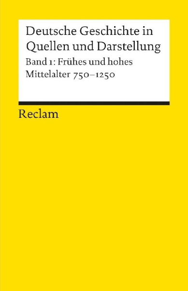 Buchcover und Innenansicht für das Buch: Deutsche Geschichte 1 in Quellen und Darstellungen