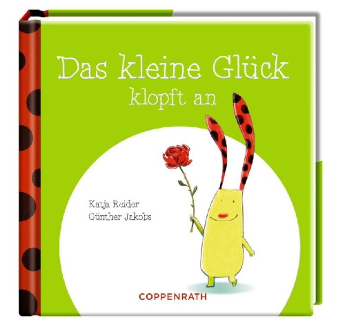 Buchcover und Innenansicht für das Buch: Das kleine Glück klopft an