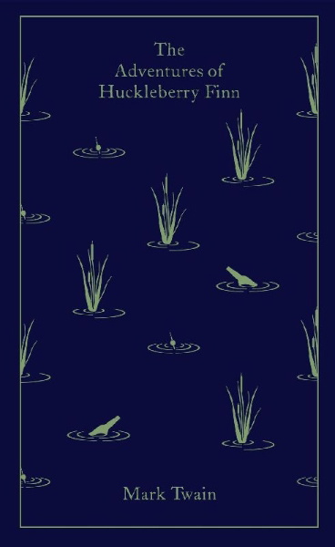 Buchcover und Innenansicht für das Buch: The Adventures of Huckleberry Finn