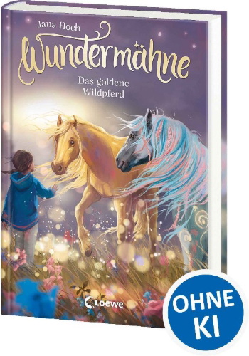 Buchcover und Innenansicht für das Buch: Wundermähne (Band 4) - Das goldene Wildpferd