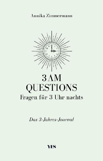Buchcover und Innenansicht für das Buch: 3 AM Questions - Fragen für 3 Uhr nachts
