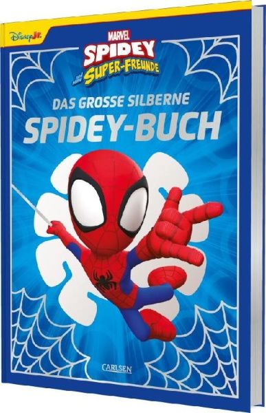 Buchcover und Innenansicht für das Buch: Marvel: Das große silberne Spidey-Buch