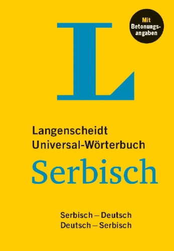 Buchcover und Innenansicht für das Buch: Langenscheidt Universal-Wörterbuch Serbisch