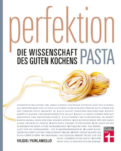 Buchcover und Innenansicht für das Buch: Perfektion Pasta