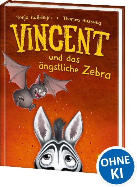 Buchcover und Innenansicht für das Buch: Vincent und das ängstliche Zebra (Band 3)