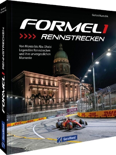 Buchcover und Innenansicht für das Buch: Formel 1 Rennstrecken