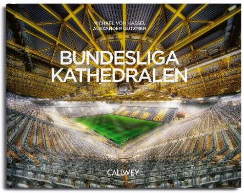 Buchcover und Innenansicht für das Buch: Bundesliga Kathedralen