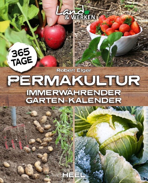 Buchcover und Innenansicht für das Buch: 365 Tage Permakultur