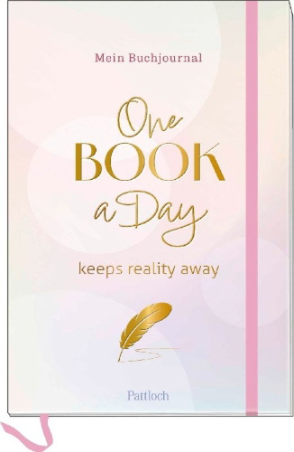 Buchcover und Innenansicht für das Buch: Mein Buchjournal. One Book a Day keeps reality away