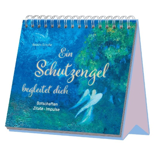 Buchcover und Innenansicht für das Buch: Ein Schutzengel begleitet dich - Botschaften - Zitate - Impulse