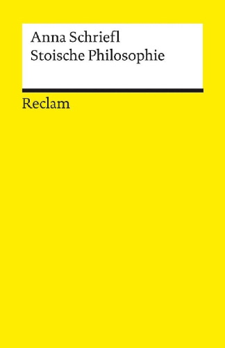 Buchcover und Innenansicht für das Buch: Stoische Philosophie. Eine Einführung