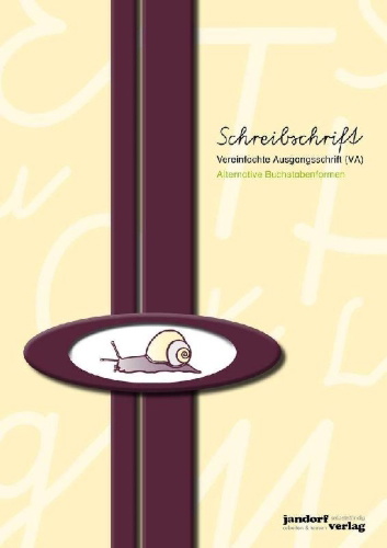 Buchcover und Innenansicht für das Buch: Schreibschrift (VA) - alternative Buchstabenformen - Vereinfachte Ausgangsschrift