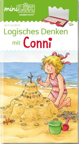 Buchcover und Innenansicht für das Buch: miniLÜK, Logisches Denken mit Conni