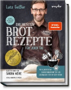 Buchcover und Innenansicht für das Buch: Die besten Brotrezepte für jeden Tag