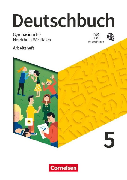 Buchcover und Innenansicht für das Buch: Deutschbuch Gymnasium 5. Schuljahr - Nordrhein-Westfalen - Neue Ausgabe - Arbeitsheft mit Lösungen