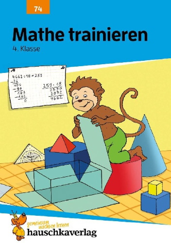 Buchcover und Innenansicht für das Buch: Mathe trainieren 4. Klasse