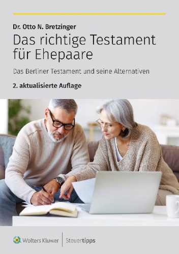 Buchcover und Innenansicht für das Buch: Das richtige Testament für Ehepaare