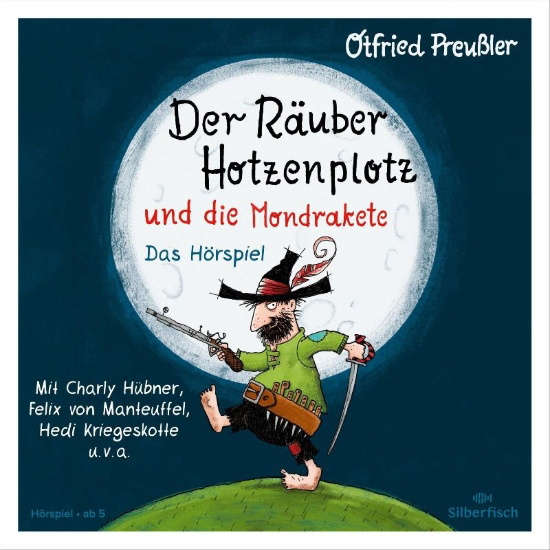 Buchcover und Innenansicht für das Buch: Der Räuber Hotzenplotz - Hörspiele: Der Räuber Hotzenplotz und die Mondrakete - Das Hörspiel