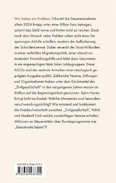 Buchcover und Innenansicht für das Buch: Der NGO-Komplex