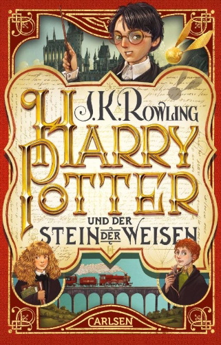 Buchcover und Innenansicht für das Buch: Harry Potter and the Philosopher's Stone