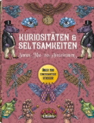 Buchcover und Innenansicht für das Buch: Kuriositäten & Seltsamkeiten - Stickerbuch