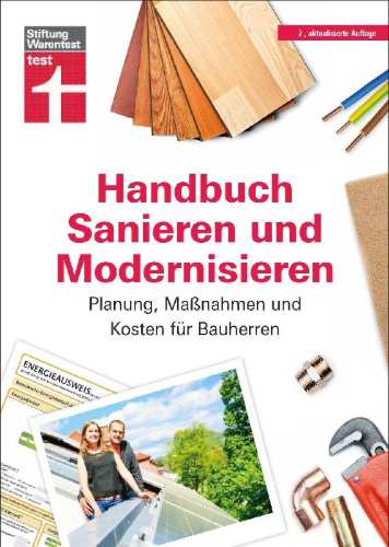 Buchcover und Innenansicht für das Buch: Handbuch Sanieren und Modernisieren