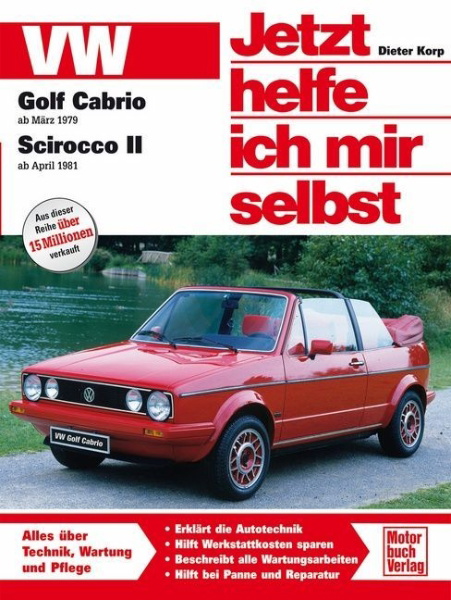 Buchcover und Innenansicht für das Buch: VW Golf Cabrio ab März '79 / Scirocco II ab April '81