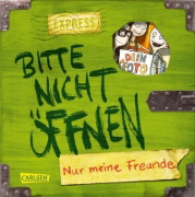 Buchcover und Innenansicht für das Buch: Bitte nicht öffnen: Nur meine Freunde (Freundebuch)