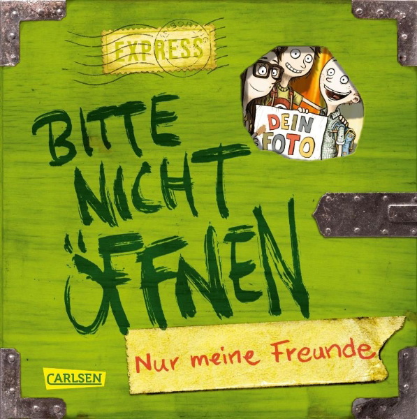 Buchcover und Innenansicht für das Buch: Bitte nicht öffnen: Nur meine Freunde (Freundebuch)