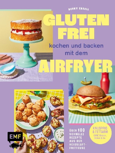 Buchcover und Innenansicht für das Buch: Glutenfree Air Fryer