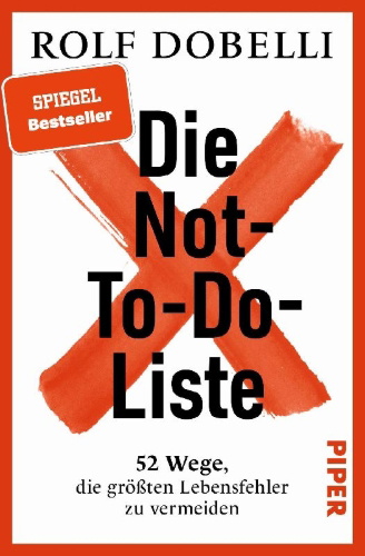 Buchcover und Innenansicht für das Buch: Die Not-To-Do-Liste
