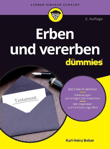 Buchcover und Innenansicht für das Buch: Erben und vererben für Dummies
