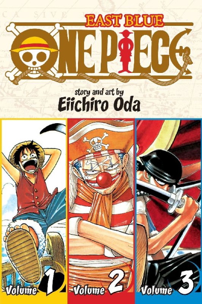 Buchcover und Innenansicht für das Buch: One Piece (Omnibus Edition), Vol. 1
