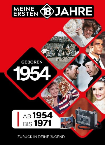 Buchcover und Innenansicht für das Buch: Geboren 1954