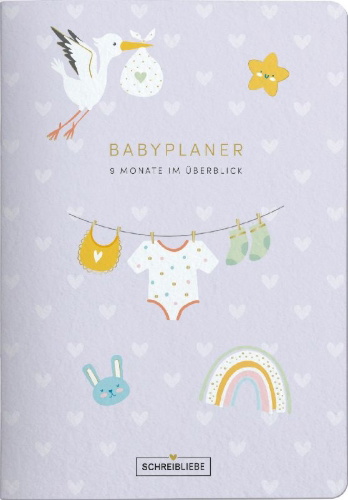 Buchcover und Innenansicht für das Buch: Babyplaner