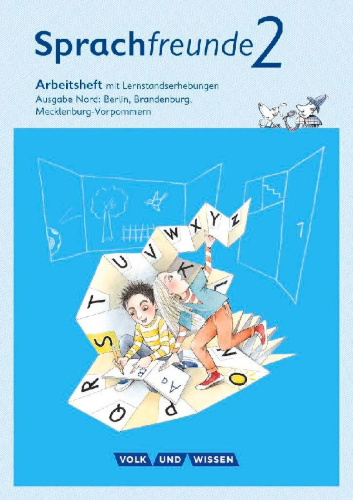 Buchcover und Innenansicht für das Buch: Sprachfreunde - Ausgabe Nord (Berlin, Brandenburg, Mecklenburg-Vorpommern)... /   2. Schuljahr - Arbeitsheft