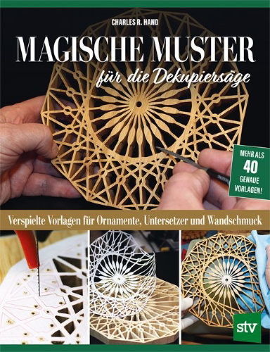Buchcover und Innenansicht für das Buch: Magische Muster für die Dekupiersäge