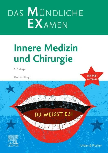 Buchcover und Innenansicht für das Buch: MEX Das Mündliche Examen - Innere Medizin und Chirurgie