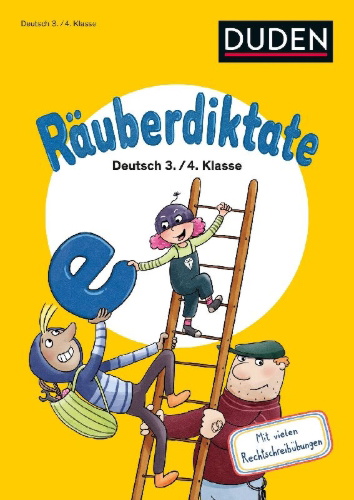 Buchcover und Innenansicht für das Buch: Räuberdiktate 3./4. Klasse