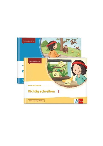 Buchcover und Innenansicht für das Buch: Mein Anoki-Übungsheft - Paket Richtig schreiben / Richtig rechnen 2