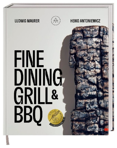 Buchcover und Innenansicht für das Buch: Fine Dining Grill & BBQ