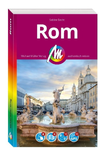 Buchcover und Innenansicht für das Buch: MICHAEL MÜLLER REISEFÜHRER Rom MM-City