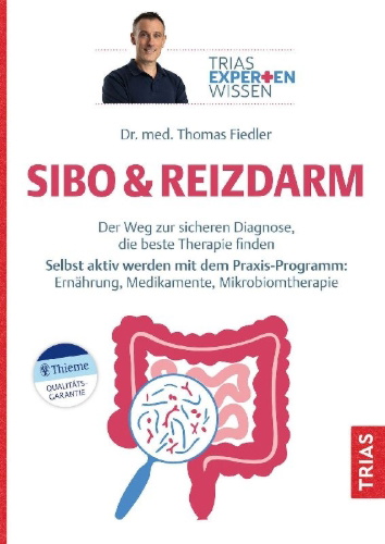 Buchcover und Innenansicht für das Buch: Expertenwissen: SIBO & Reizdarm