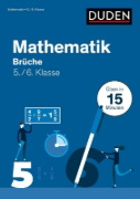 Buchcover und Innenansicht für das Buch: Mathe in 15 Min - Brüche 5./6. Klasse