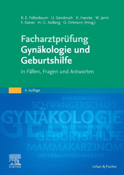 Buchcover und Innenansicht für das Buch: Facharztprüfung Gynäkologie und Geburtshilfe