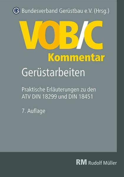 Buchcover und Innenansicht für das Buch: VOB/C Kommentar - Gerüstarbeiten