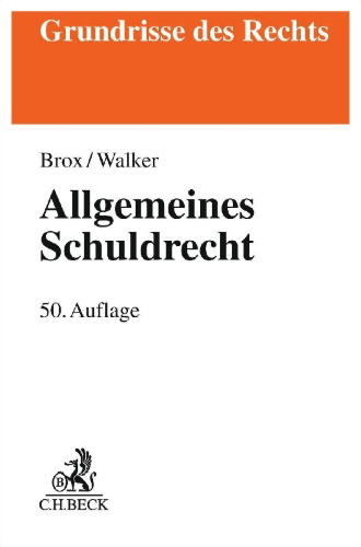 Buchcover und Innenansicht für das Buch: Allgemeines Schuldrecht