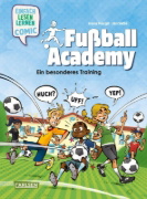 Buchcover und Innenansicht für das Buch: Erstleser Kindercomic: Fußball Academy: Ein besonderes Training