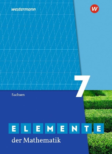 Buchcover und Innenansicht für das Buch: Elemente der Mathematik SI 7. Schulbuch. Sachsen