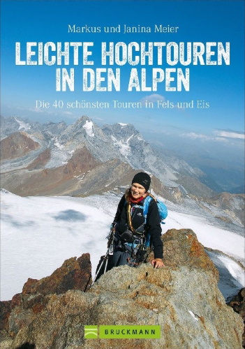 Buchcover und Innenansicht für das Buch: Leichte Hochtouren in den Alpen